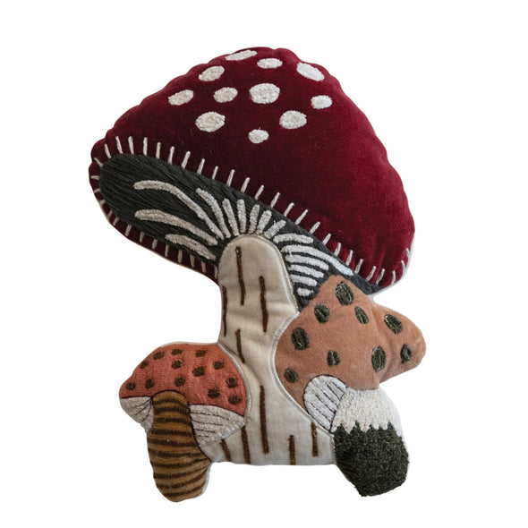 Velvet Mushroom Pillow