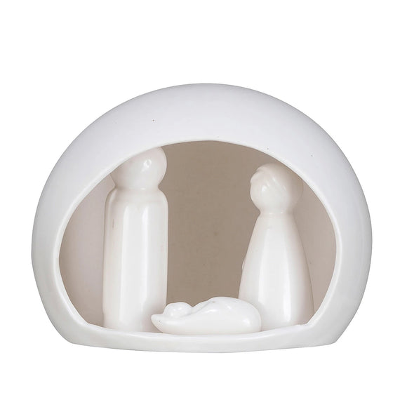 Minimalist Stoneware Nativity