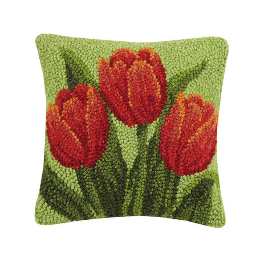 Tulip Hooked Pillow