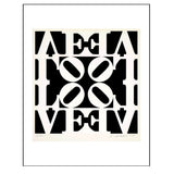 Robert Indiana 'Black and White LOVE' Boxed Notecards
