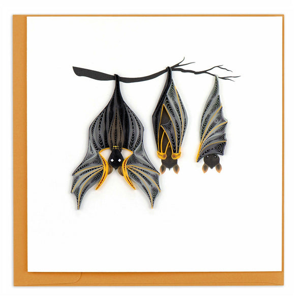 Halloween Bats Quilling Card