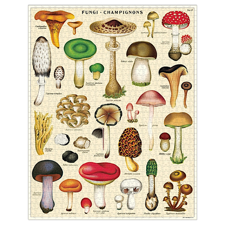 Vintage Mushrooms Puzzle