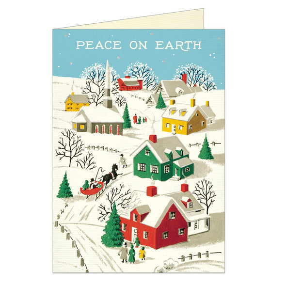 Vintage Peace on Earth Boxed Holiday Cards