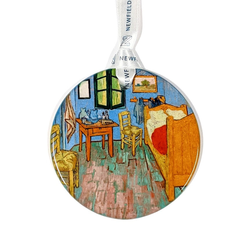 Vincent's Bedroom Porcelain Disc Ornament