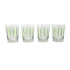 Modern Home Bar "Pick Me" Blue & Green Old Fashioned Glasses