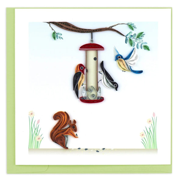 Bird Feeder Quilling Card