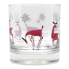 Reindeer Games Rocks Glass