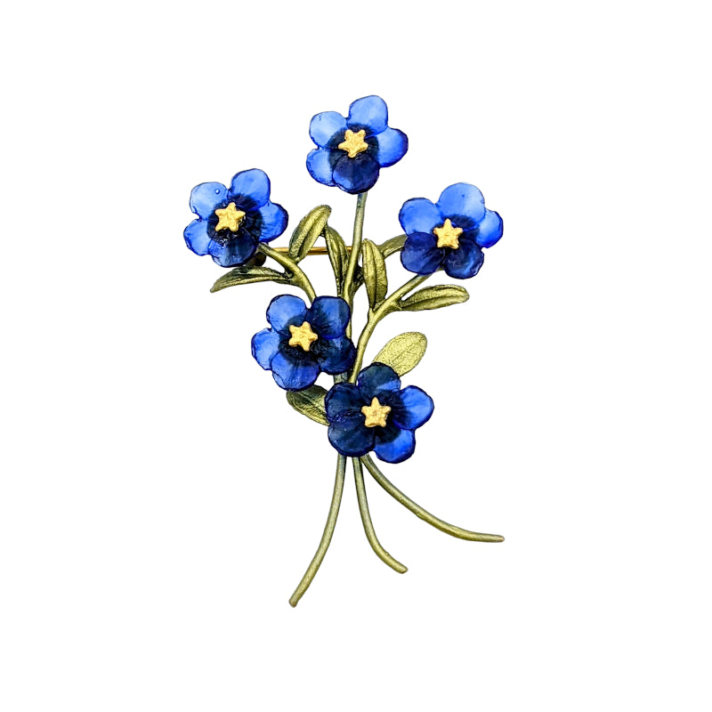 Blue Violet Brooch