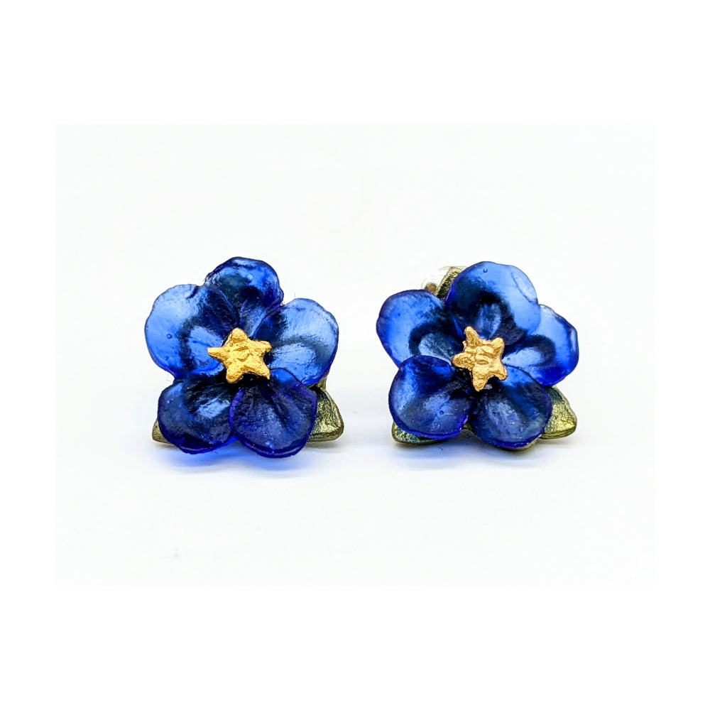 Blue Violet Post Earrings